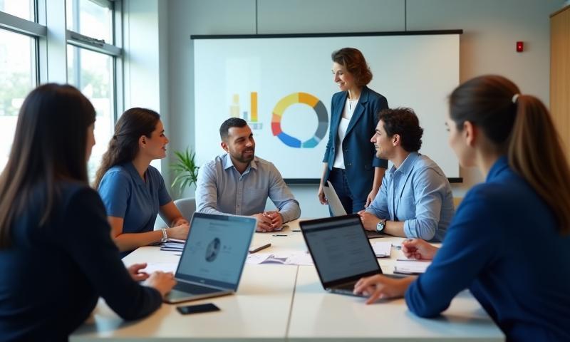 Onda Sonora Broadcast team collaborating in a bright meeting room in São Paulo